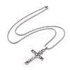 201 Stainless Steel Pendant Necklaces NJEW-C034-43C-AS-4