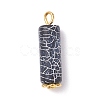 Natural Weathered Agate Pendants PALLOY-JF01088-2