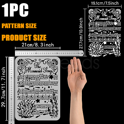 Plastic Hollow Out Drawing Painting Stencils Templates DIY-WH0396-811-1