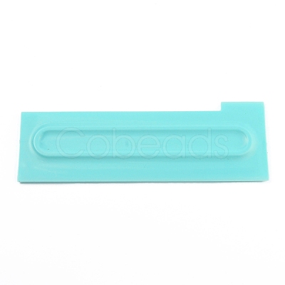 Plastic Baking Edge Dough Scraper and Cutter Pastry Spatulas AJEW-P077-09-1