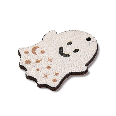 Single Face Printed Wood Pendants WOOD-B009-01C-1