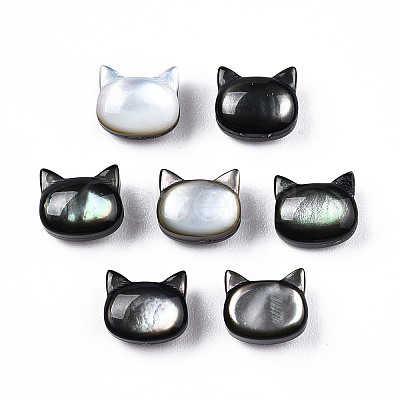 Natural Black Lip Shell Beads X-SSHEL-N032-47-1