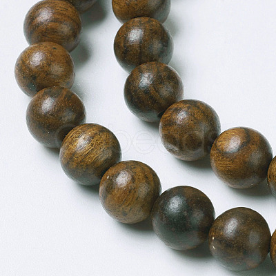 Natural Yellow Rosewood Beads WOOD-J001-01-6mm-1