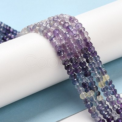 Natural Fluorite Beads Strands G-E608-C10-B-1