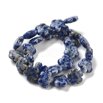 Natural Blue Spot Jasper Beads Strands G-F769-D01-01-1