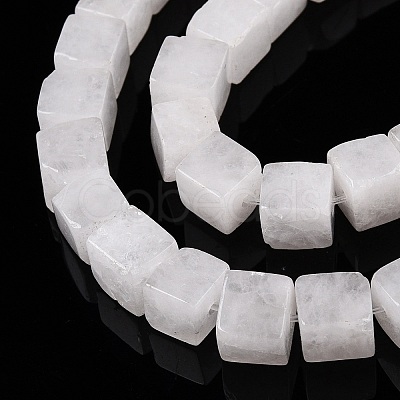 Natural White Jade Beads Strands G-T139-6x6-30A-1