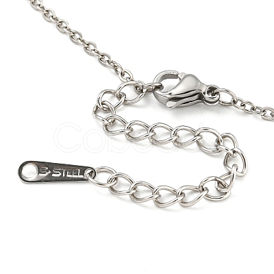 201 Stainless Steel Cable Chain Necklaces NJEW-G138-07P-1