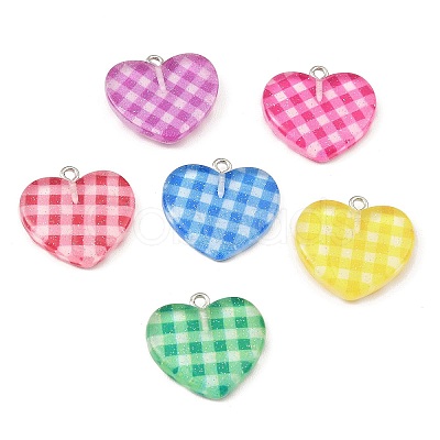 Translucent Resin Pendants CRES-F028-01A-1