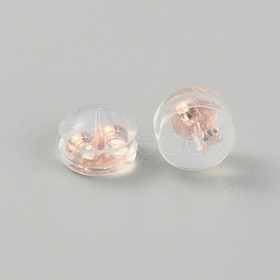 Sterling Silver Silicone Cover Ear Nuts FIND-TAC0017-10RG-1