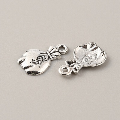 Money Theme Tibetan Style Alloy Pendants FIND-CJC0004-30AS-02-1