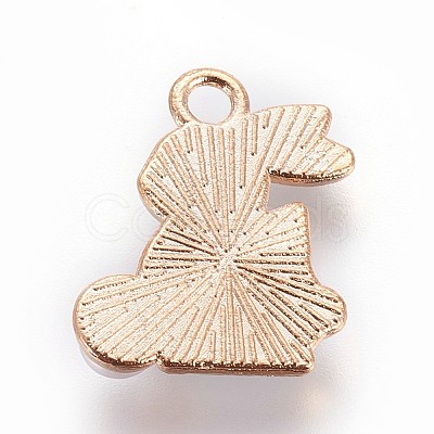 Zinc Alloy Bunny Pendants ENAM-P163-02A-1