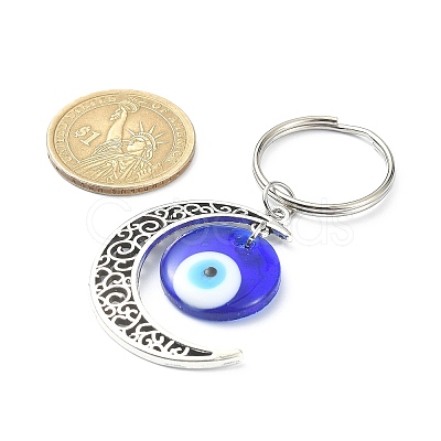 Alloy Moon Pendant Keychain KEYC-JKC00490-1