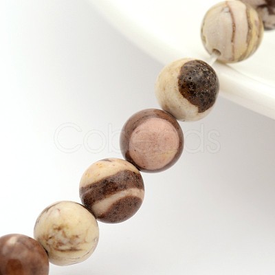 Natural Australian Agate Round Bead Strands X-G-M272-02-6mm-1