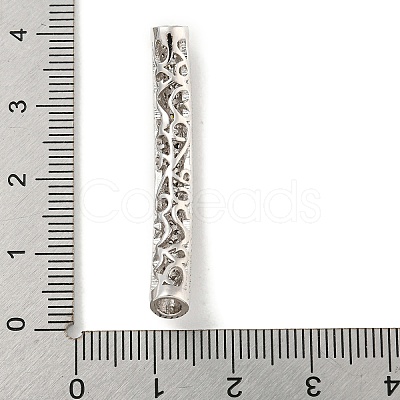 Brass Micro Pave Clear  Cubic Zirconia Beads KK-G493-15P-01-1