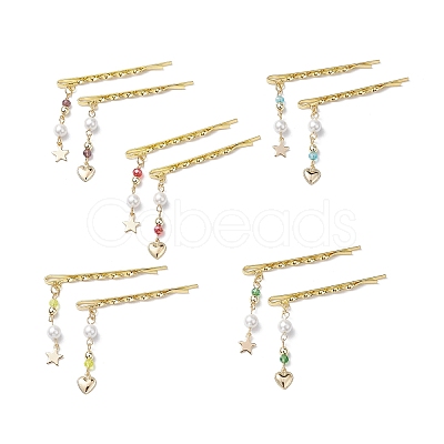 Iron Shell Pearl Hair Bobby Pin PHAR-JH00107-1