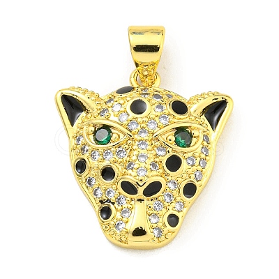 Brass Micro Pave Cubic Zirconia Pendants KK-K354-14B-G-1