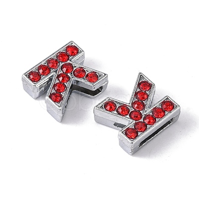 Alloy Rhinestone Slide Charms ALRI-TAC0003-16P-1