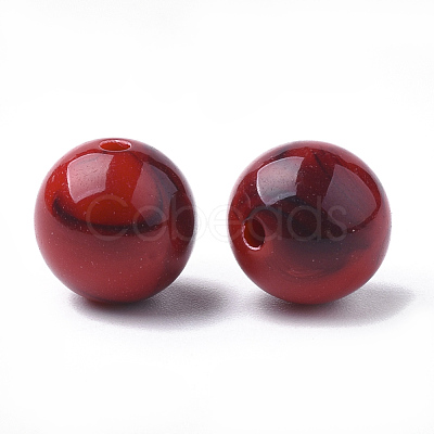 Acrylic Beads OACR-S022-16B-12mm-1