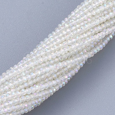 Electroplate Glass Beads Strands EGLA-F149-AB-01-1