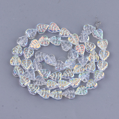 Electroplate Glass Beads Strands EGLA-T017-05A-1