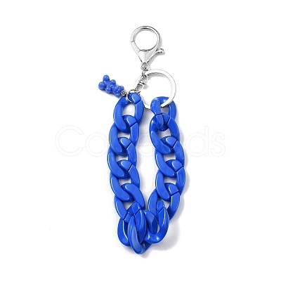 Acrylic Curb Chain Keychain KEYC-JKC00632-03-1