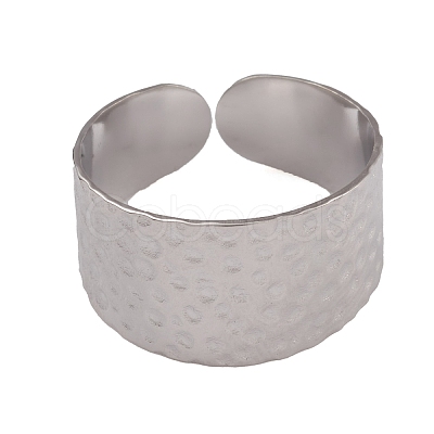 Non-Tarnish 304 Stainless Steel Open Cuff Rings for Women RJEW-G285-62P-1