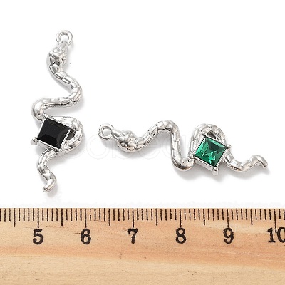 Rack Plating Alloy Rhinestone Pendants PALLOY-F311-22P-1