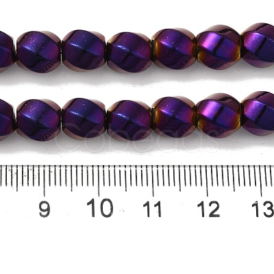 Electroplated Synthetic Magnetic Hematite Beads Strands G-I364-J01-03-1