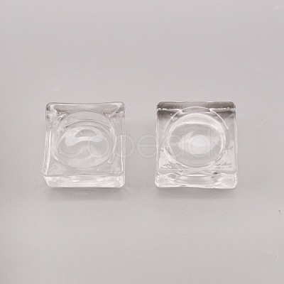 Square Glass Dappen Dish/Lid Bowl Cup Crystal Dish MRMJ-WH0075-16-1