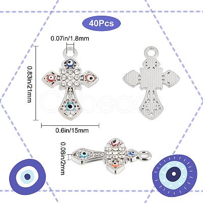 SUNNYCLUE 40Pcs Alloy Pendants FIND-SC0002-94-1