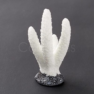 Resin Imitation Coral Ornaments DJEW-G026-01B-1