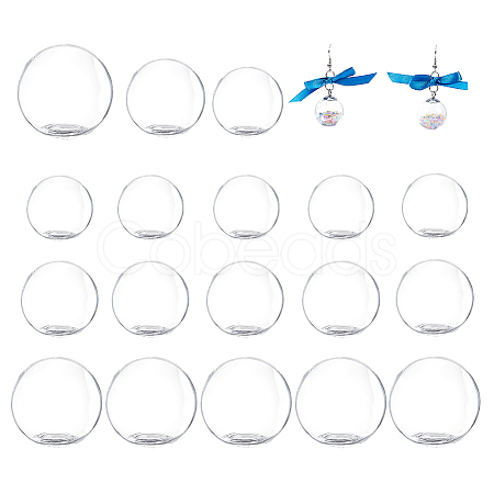 PandaHall Elite 24Pcs 3 Style Round Glass Dome Cover FIND-PH0008-79-1