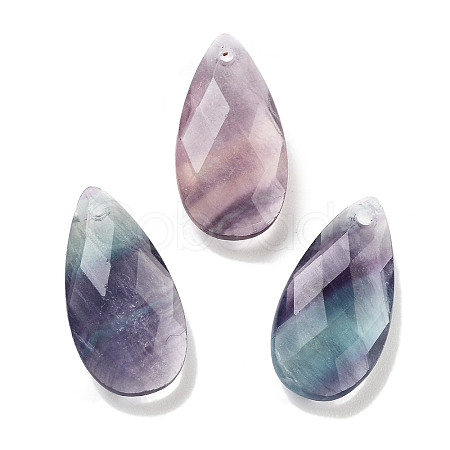 Natural Fluorite Pendants G-H007-08A-1