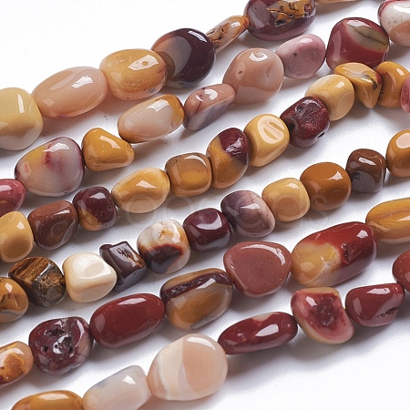 Natural Mookaite Beads Strands G-G841-A10-1