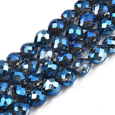 Electroplate Translucent Glass Beads Strands EGLA-N002-26-D01-1