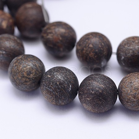 Natural Bronzite Beads Strands X-G-D745-10mm-1