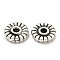 Tibetan Style Alloy Spacer Beads, Cadmium Free & Lead Free, Flat Round, Antique Silver, 6x1.5mm, Hole: 1mm, about 5263pcs/1000g