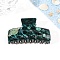 Planet Pattern Acrylic Claw Hair Clips, Hair Accessories for Women & Girls, Sea Green, 50x105mm