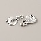 Money Theme Tibetan Style Alloy Pendants, Antique Silver, Bag Pattern, 18x10.5x1.5mm, Hole: 1.4mm