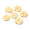 Synthetic Coral Beads, Dyed, Flower, Lemon Chiffon, 13x12.5x3mm, Hole: 1mm