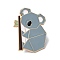 Animal Enamel Pins, Black Alloy Brooches for Backpack Clothes, Cadmium Free & Lead Free, Koala, 32.5x23.5x1.5mm