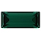 Preciosa&reg MAXIMA Crystal Fancy Stones, Czech Crystal, 435 26 212 Baguette, Dura Foiling, Emerald, 7x3mm