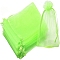 Organza DIY Craft Drawstring Bag, for Valentine Birthday Wedding Party Candy Wrapping, Light Green, 9x7cm