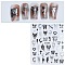 Butterfly Paper Nail Art Stickers, Self-Adhesive Nail Design Art, for Nail Toenails Tips Decorations, Silver, 9.2x7.3cm