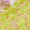 Transparent Acrylic Beads, Round, Green Yellow, 20mm