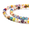Handmade Millefiori Glass Beads Strands X-LK12-3