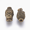 Tibetan Style Buddha Head Alloy Beads X-TIBEB-7482-AB-FF-2