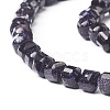 Synthetic Blue Goldstone Beads Strands G-I270-08-3