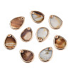 Dyed Natural Freshwater Shell Pendants SHEL-N032-234-3