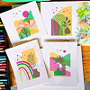 5Pcs 5 Styles PET Hollow Out Drawing Painting Stencils Sets DIY-WH0383-0095-5